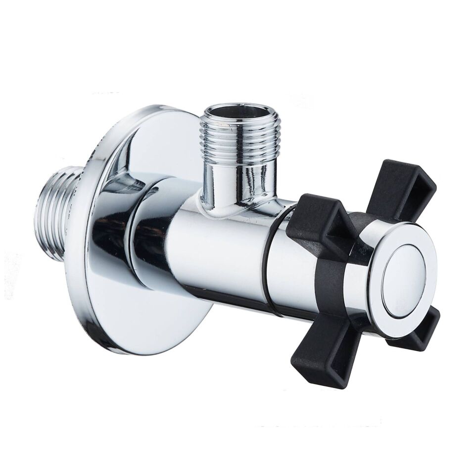 Drom Tappe Siyah 4 Çubuk Ara Musluk - P.Çelik 204009