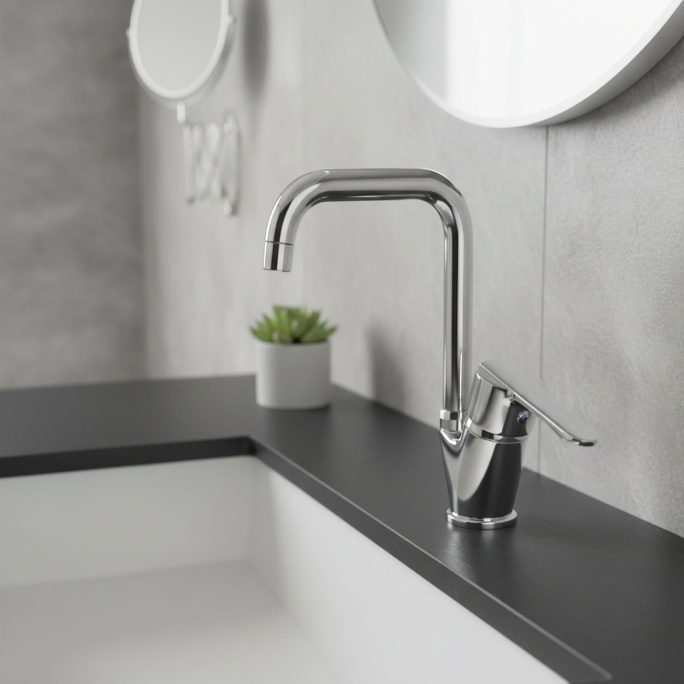 Penta Opus L Yüksek Lavabo Bataryası P318 – Lavabo Bataryası