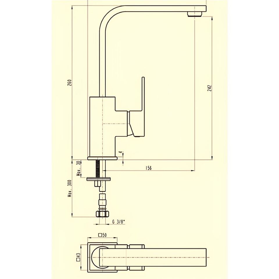Penta  Loya Black Yüksek Lavabo Bataryası 4473 – Lavabo Bataryası