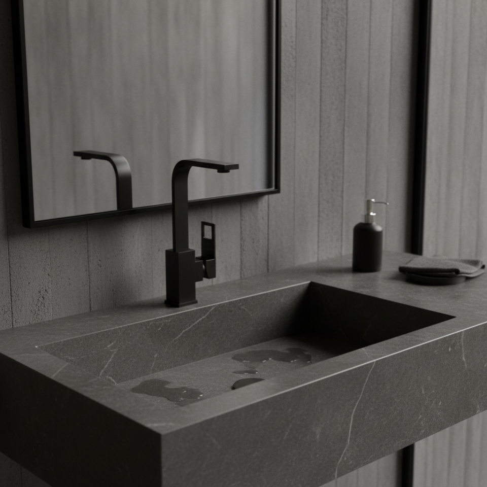 Penta  Loya Black Yüksek Lavabo Bataryası 4473 – Lavabo Bataryası