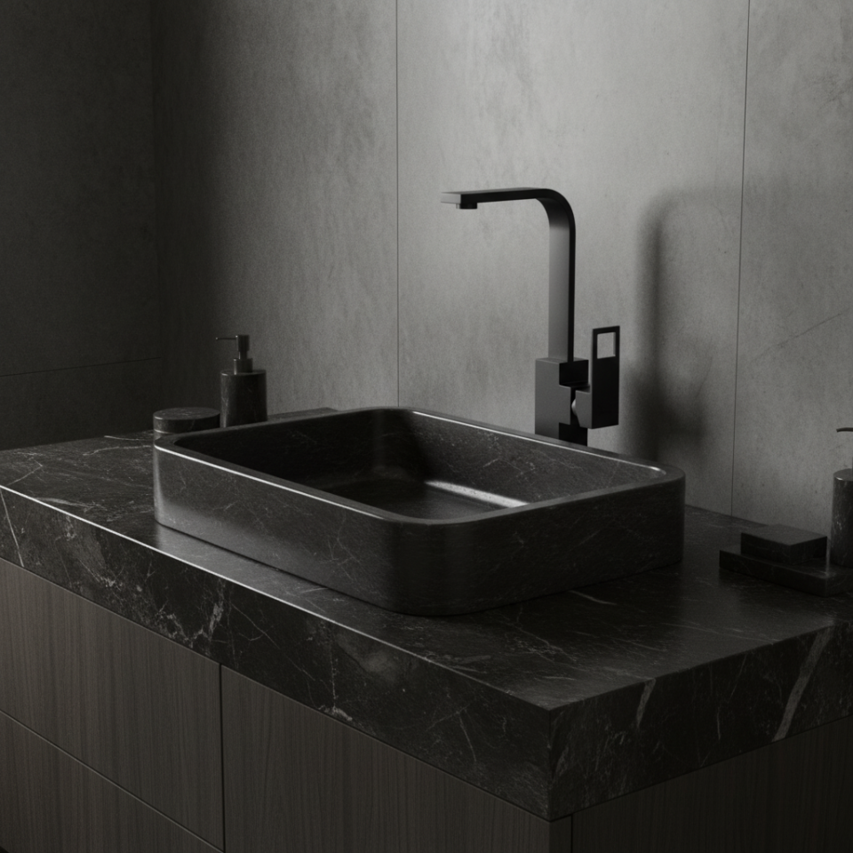 Penta  Loya Black Yüksek Lavabo Bataryası 4473 – Lavabo Bataryası