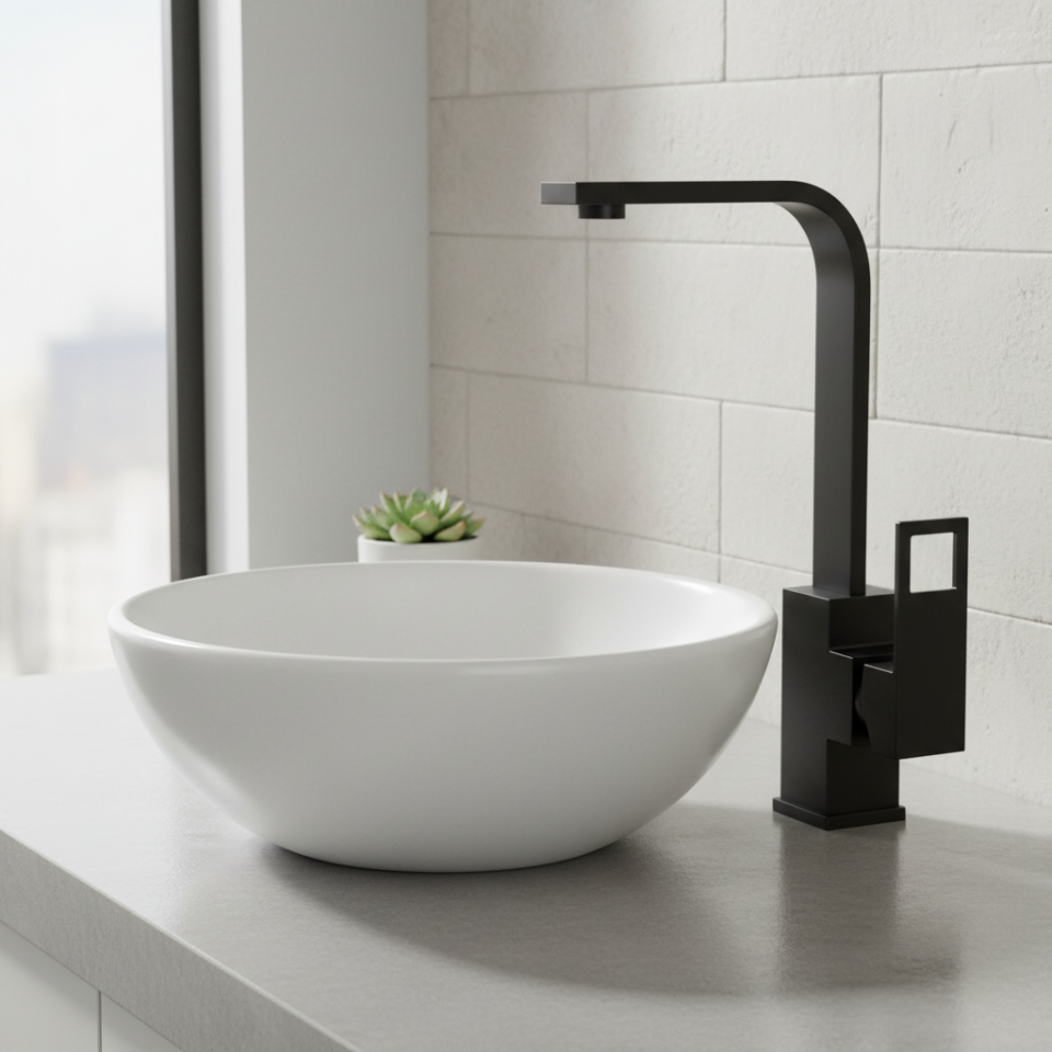 Penta  Loya Black Yüksek Lavabo Bataryası 4473 – Lavabo Bataryası