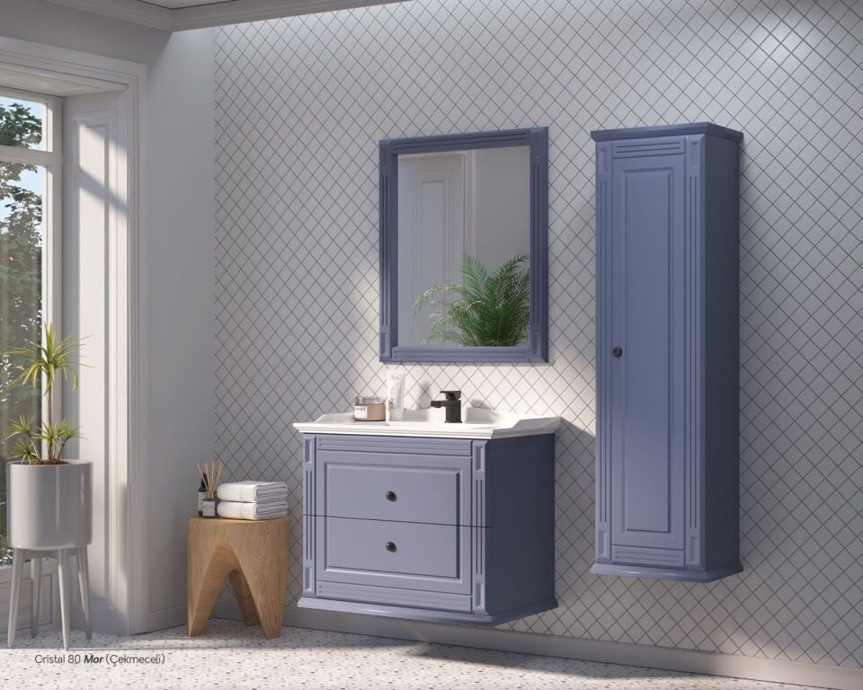 Shower Cristal Çekmeceli 80