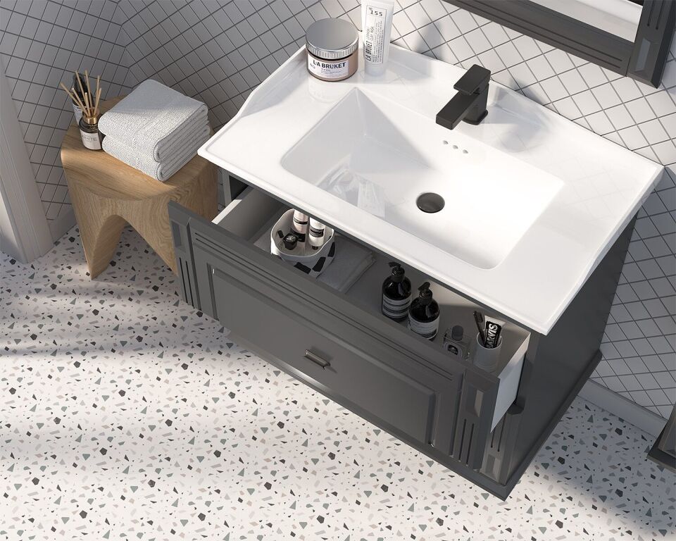 Shower Cristal Çekmeceli 80 – Banyo Mobilyaları