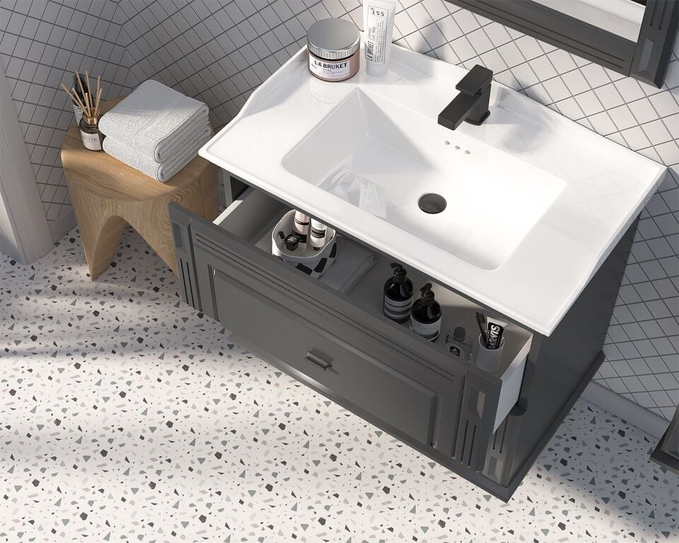 Shower Cristal Çekmeceli 100 – Banyo Mobilyaları