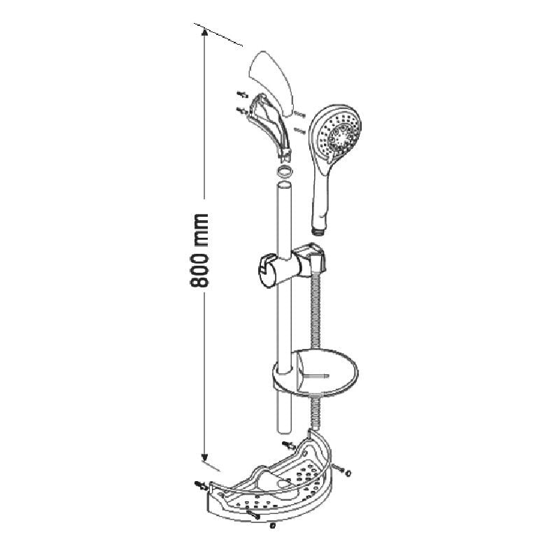 Penta Duş Takımı Sürgülü Supra 9952