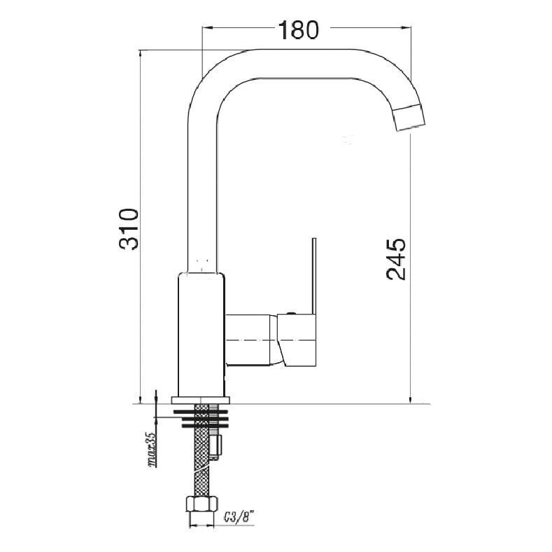 Penta Agena Evye Bataryası Rose P915R – Evye Bataryası