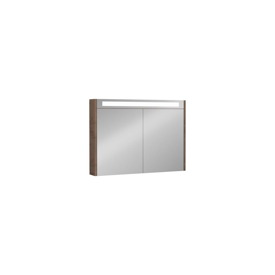 İsvea Bella 90Cm Dolaplı Ayna -Ledli Retro Bronz