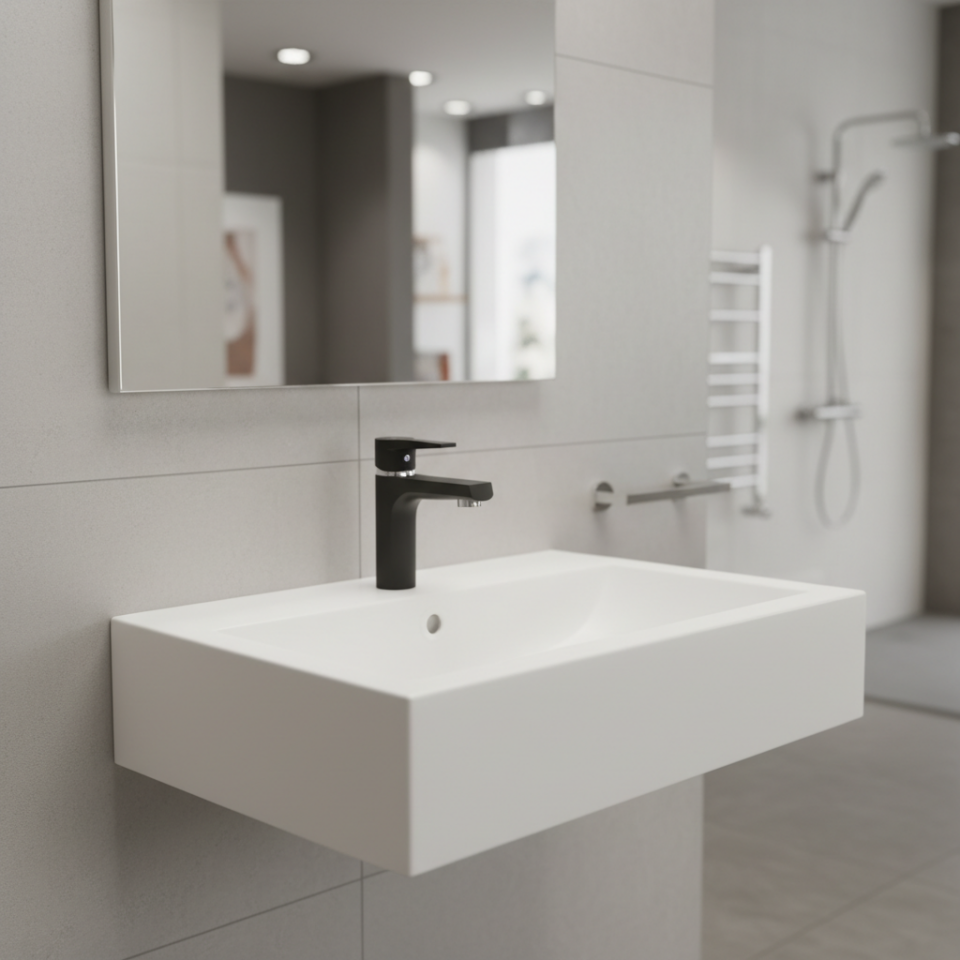 PENTA P901B AGENA LAVABO BATARYASI-SİYAH – Armatür