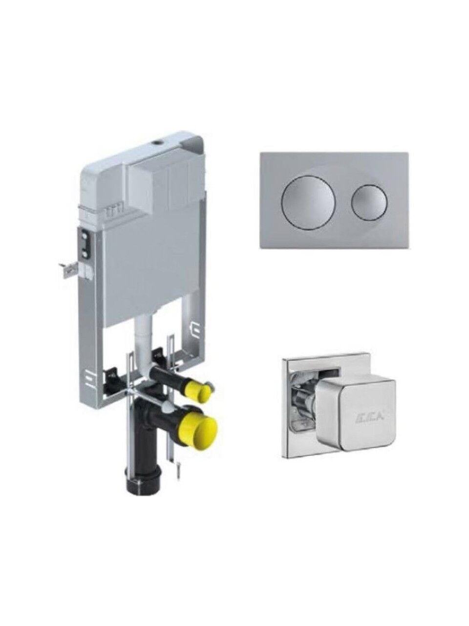 Serel Smooth Göm. Rez-3'Lü Set( T020111-P40-024) – Klozetler ve Rezervuarlar