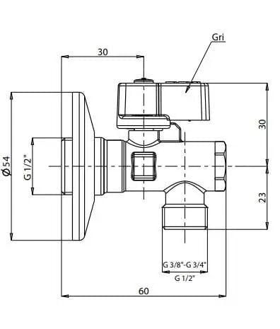 Eca Filitreli Ara Musluk Torn. 1/2-3/8 602111156 – Musluklar