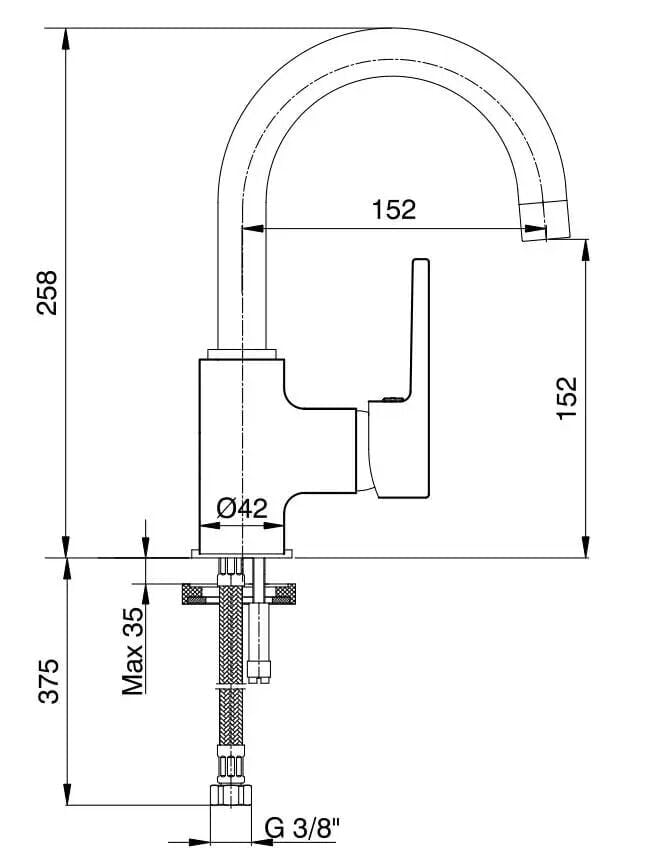Eca Delta Döner Bor.Lavabo Bat.Krom 102108765 – Armatür