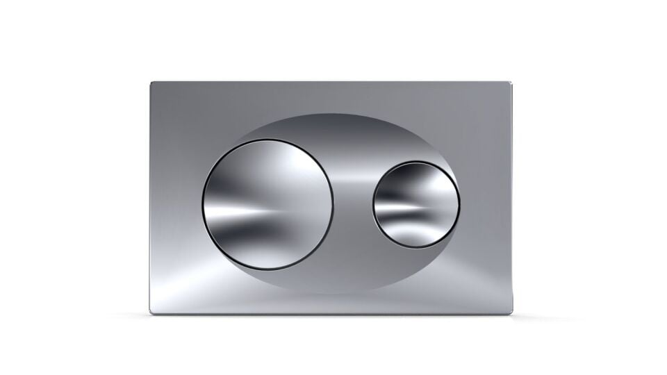 Eca Yuvarlak Parlak Krom Panel Metal Kaplama