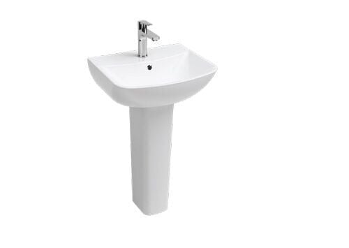 Ece Teon Lavabo 52 Cm Dekorsuz Delikli 017 1 10TN60052 – Vitrifiye