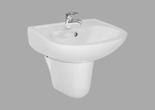 Ece Tek Parça Lavabo 50Cm 405X510-Batarya Delikli 017 1 10TP70050EC-DL