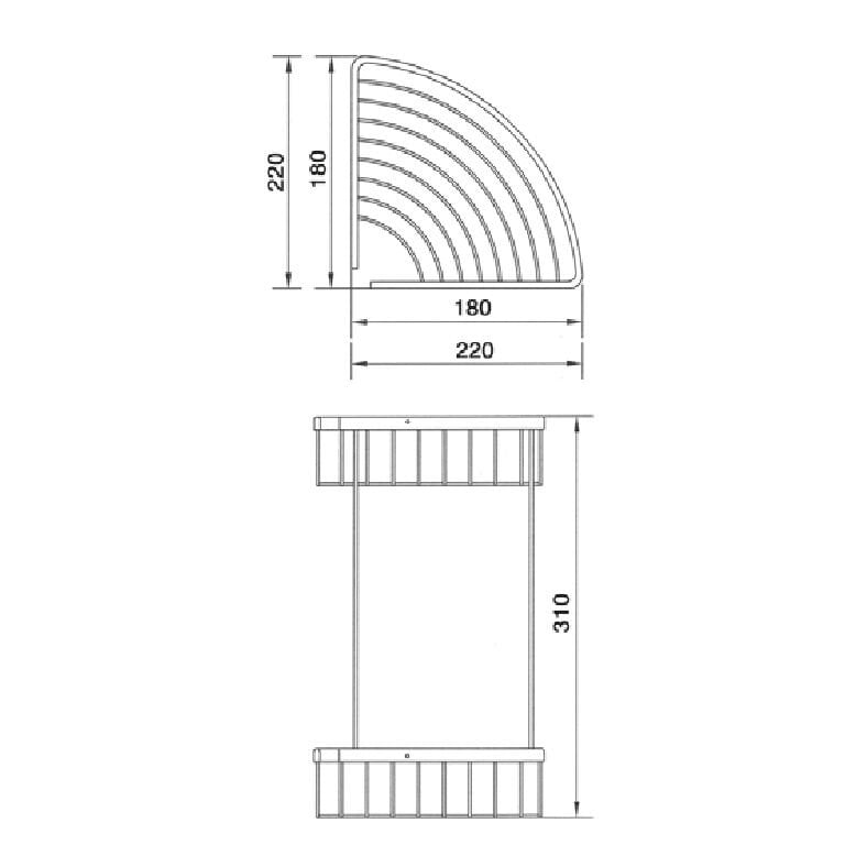 PENTA 104504 SÜNGERLİK DENİZ ÇİFTLİ KÖŞE 18X18 – Askılık