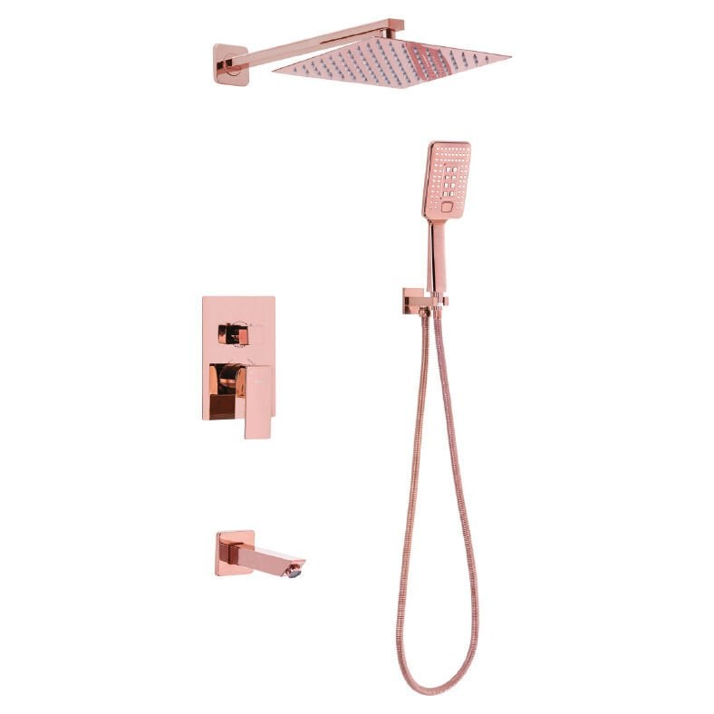 PENTA 4419 ANKASTRE BANYO VE DUŞ SİSTEMİ (ROSE) (SQUARE)