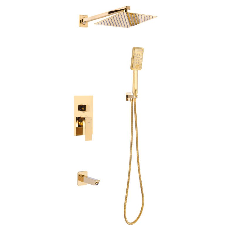 PENTA 4449 ANKASTRE BANYO VE DUŞ SİSTEMİ (GOLD) (SQUARE) – Tepe Duş Sistemi