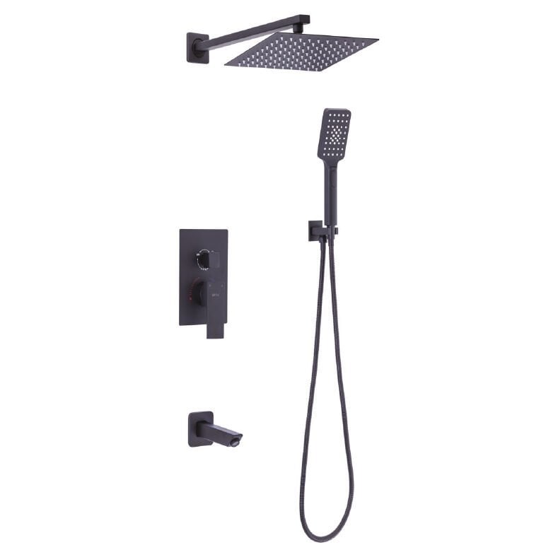 PENTA 4889 ANKASTRE BANYO VE DUŞ SİSTEMİ (BLACK) (SQUARE)