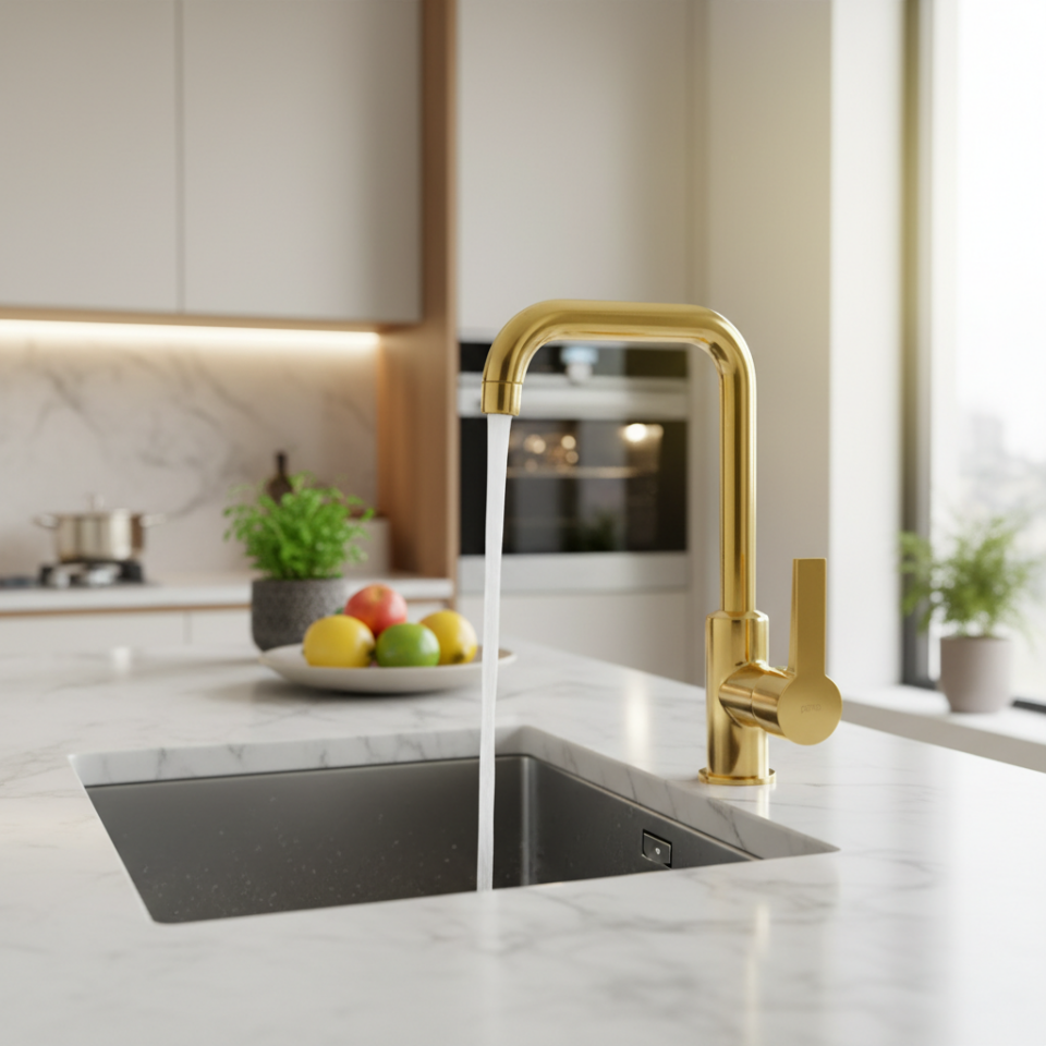 PENTA P903G (GOLD) AGENA LAVABO BATARYASI (L BORULU) – Lavabo Bataryası