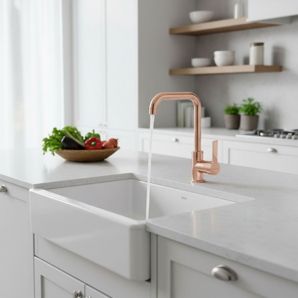 PENTA P903R AGENA YÜKSEK LAVABO BATARYASI ROSE – Lavabo Bataryası