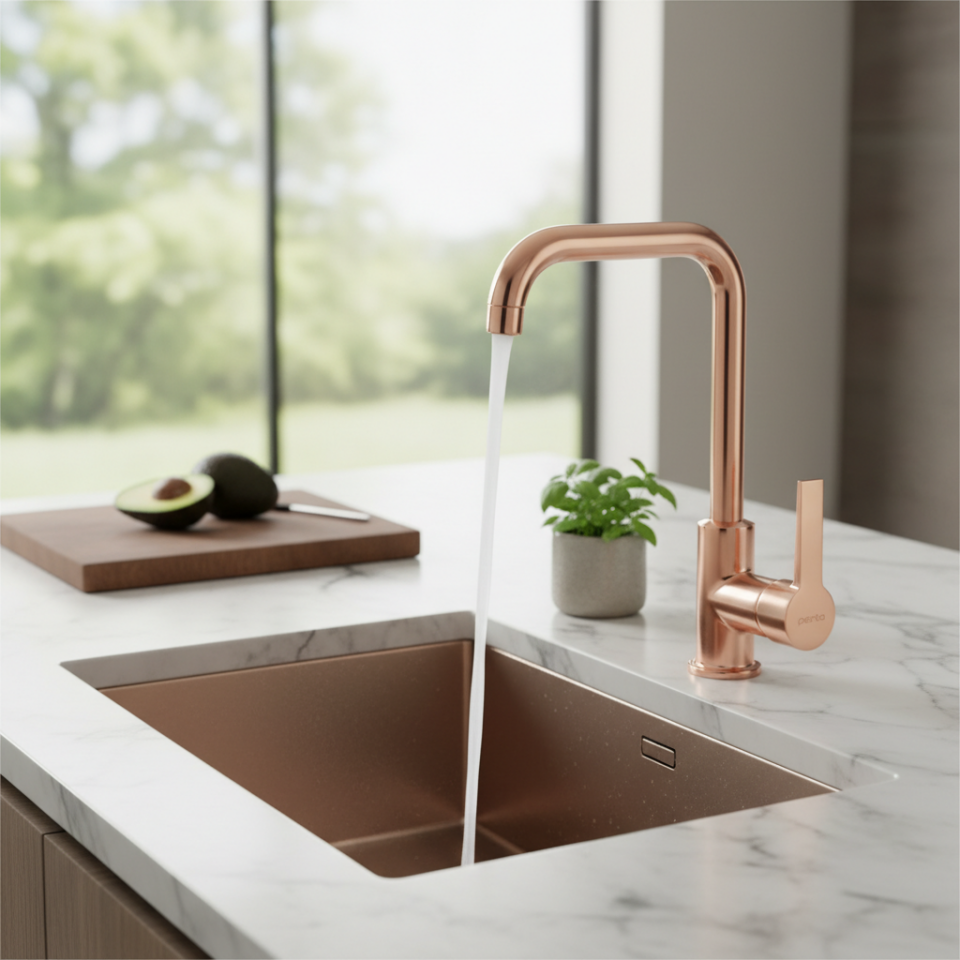 PENTA P903R AGENA YÜKSEK LAVABO BATARYASI ROSE – Lavabo Bataryası