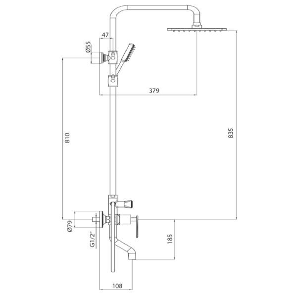 PENTA 6976B AGENA DUŞ SİSTEMİ – Tepe Duş Sistemi