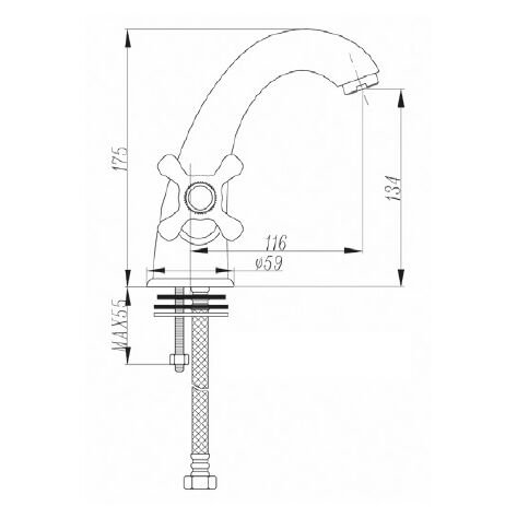 PENTA 2501 LAVABO BATARYASI ANTİK HİSTORY – Lavabo Bataryası