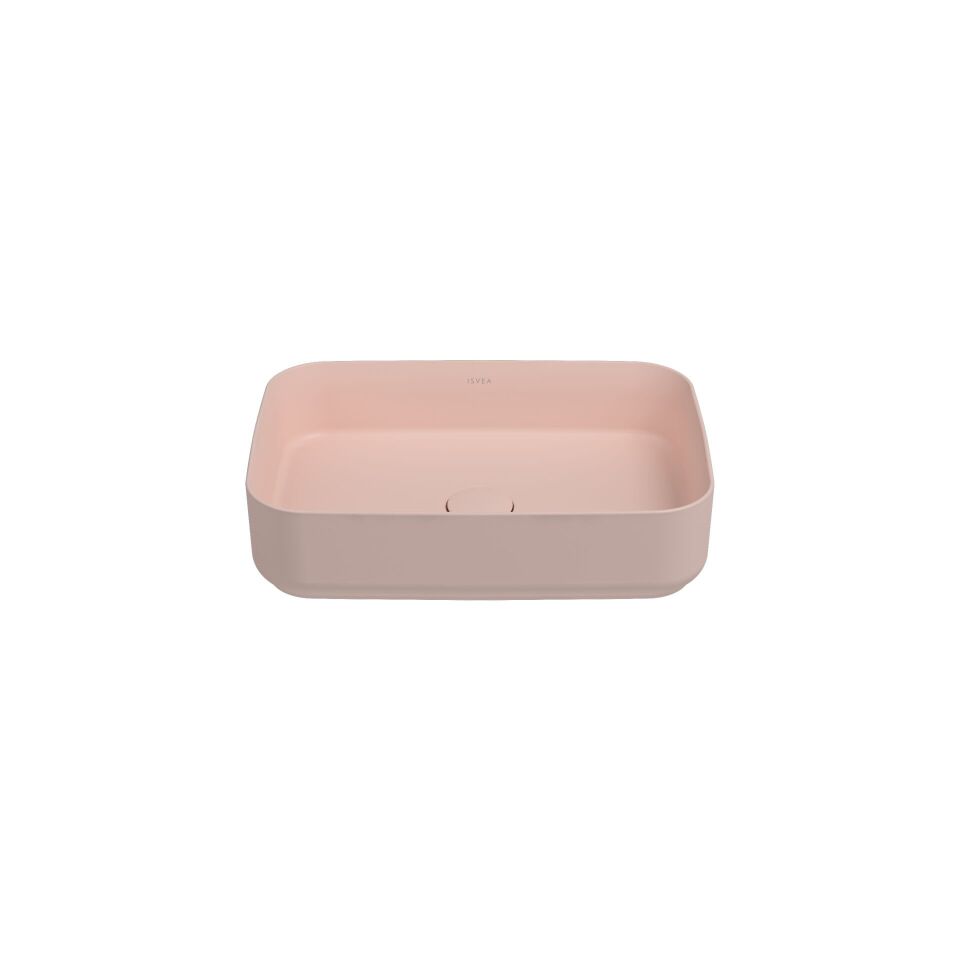 İsvea Infınıty Tezgah Üzeri Lavabo 50 Cm Somon.D.Suz D.Siz  10NF65050-2S