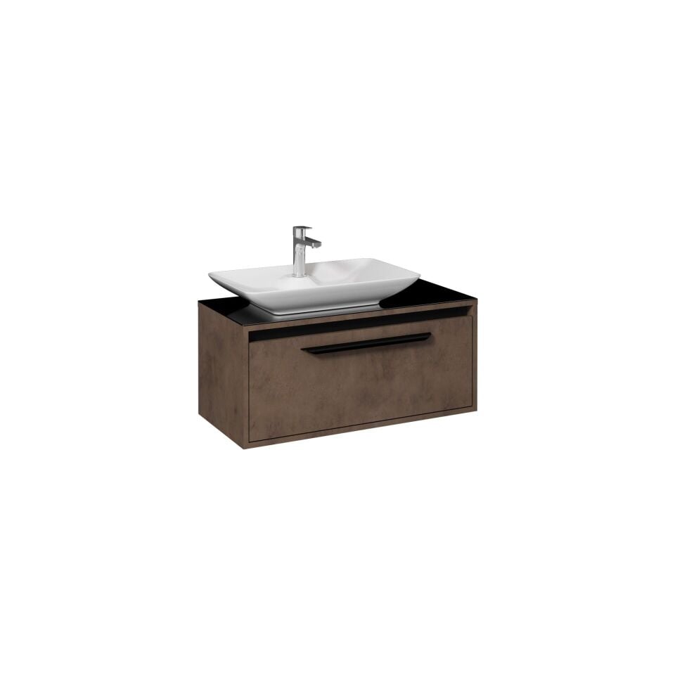 İsvea Bella Lavabo Dolabı 90 Cm(10Sy50065 Dahil) Retro Bronz