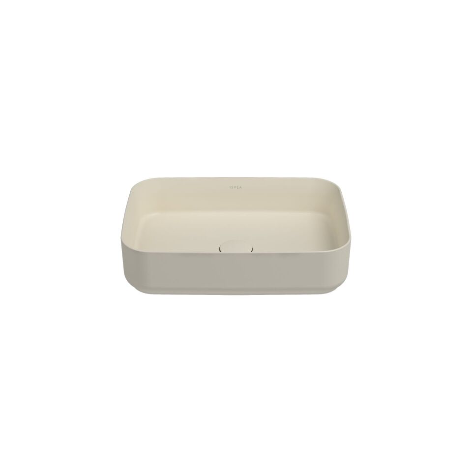 İsvea Infınıty Tezgah Üzeri Lavabo 50 Cm Fildişi.D.Suz D.Siz  10NF65050-2K