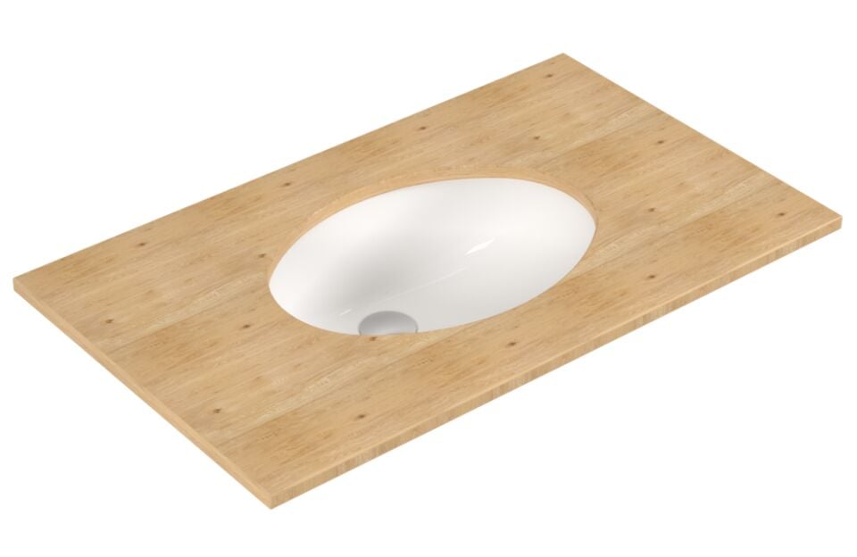 Serel Tezgah Altı Oval Lavabo (36X48) 0551DSS110H