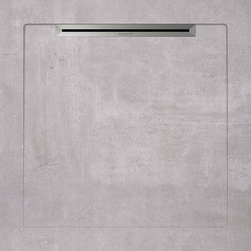 Aquanit Slope 90X90 Beton Grey Line 005 05 AQNT.S9090.0002