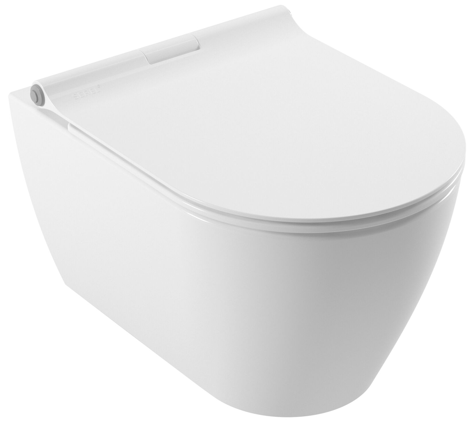 Serel Sapphıre Kanalsız Asma Klozet (51,5X35,5) SP26ADS110H + Serel Beta  Yavaş Kapanan Klozet Kapaği 223BT00002