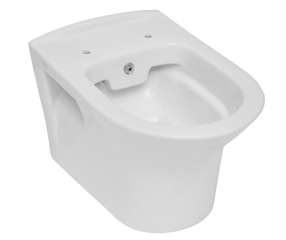 Serel Nıta Yuvarlak Kanalsız Asma Klozet (52X35,5) NT36ODS110H + Serel Blaze Slim Yavaş Kapanan Klozet Kapaği 223BLS0002