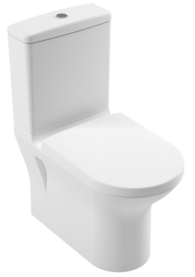 Serel Nıta Yuvarlak Btw Klozet (63X35,5) NT02GDS110H + Serel Blaze Slim Yavaş Kapanan Klozet Kapaği 223BLS0002