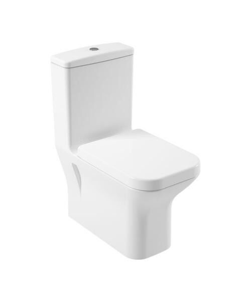 Serel Nıta Köşeli Btw Klozet (63X35,5) NT12GDS110H + Serel Beta  Yavaş Kapanan Klozet Kapaği 223BT00002