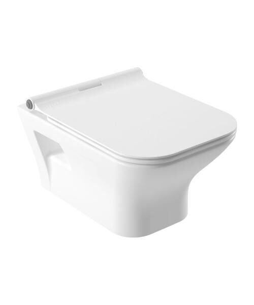 Serel Nıta Köşeli Asma Klozet (52X35,5) NT10ODS110H + Serel Beta  Yavaş Kapanan Klozet Kapaği 223BT00002