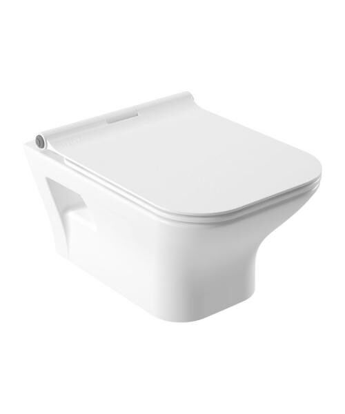 Serel Nıta Köşeli Asma Klozet (52X35,5) NT10ODS110H + Serel Blaze Slim Yavaş Kapanan Klozet Kapaği 223BLS0002 – Vitrifiye