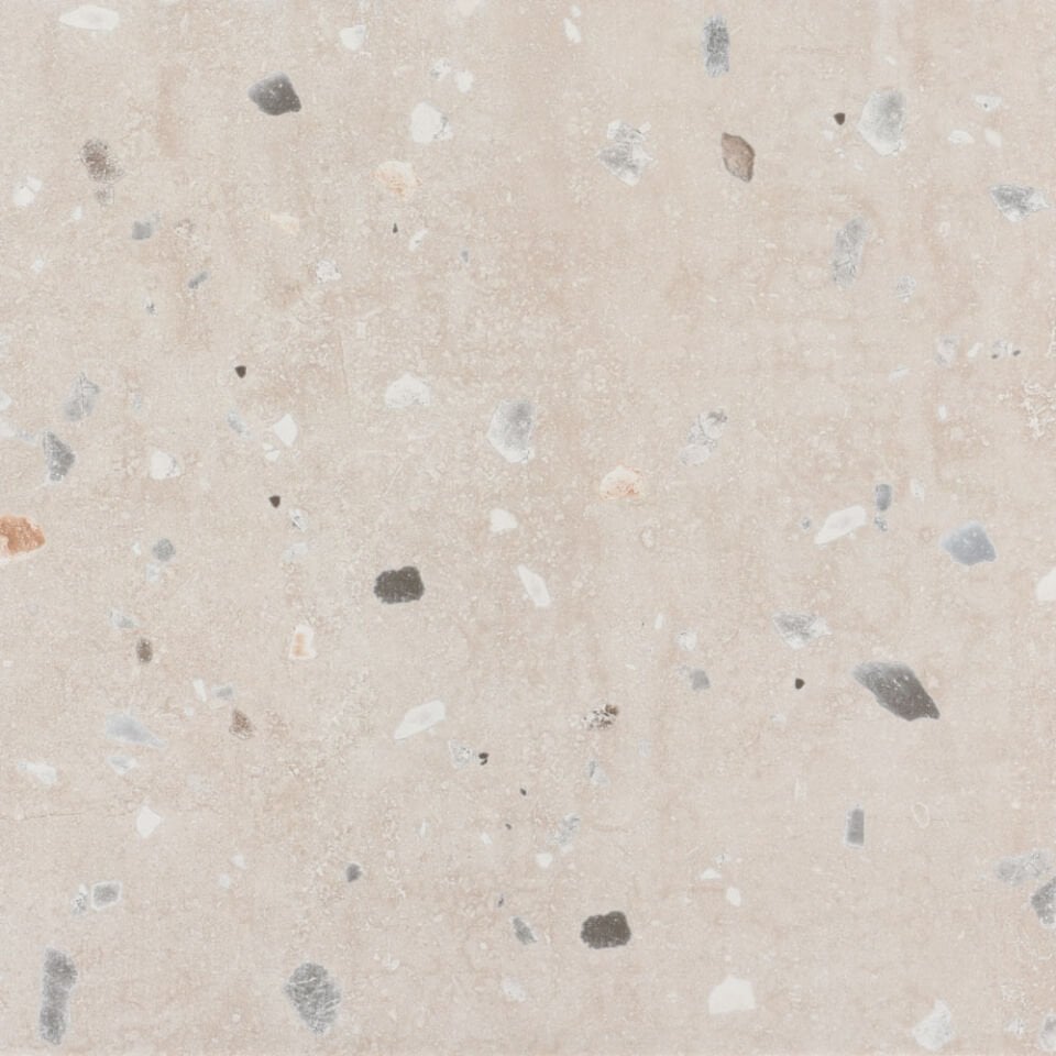 Seranit 60X60 Terrazzo Flake Krem Fon Mat