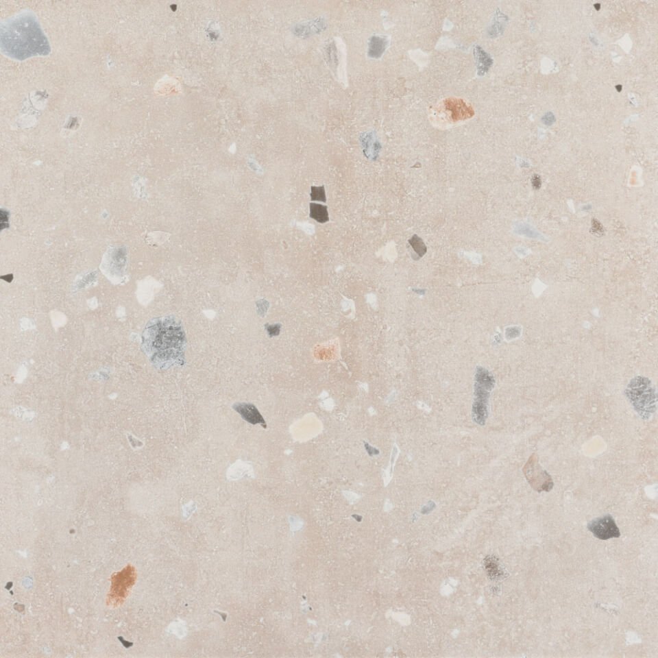 Seranit 60X60 Terrazzo Flake Krem Fon Mat