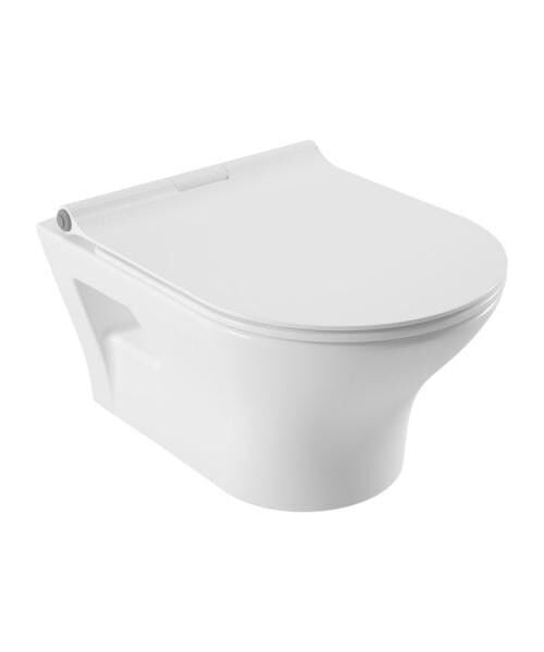 Serel Nıta Yuvarlak Asma Klozet (52X35,5) NT23ODS110H + Serel Blaze Slim Yavaş Kapanan Klozet Kapaği 223BLS0002