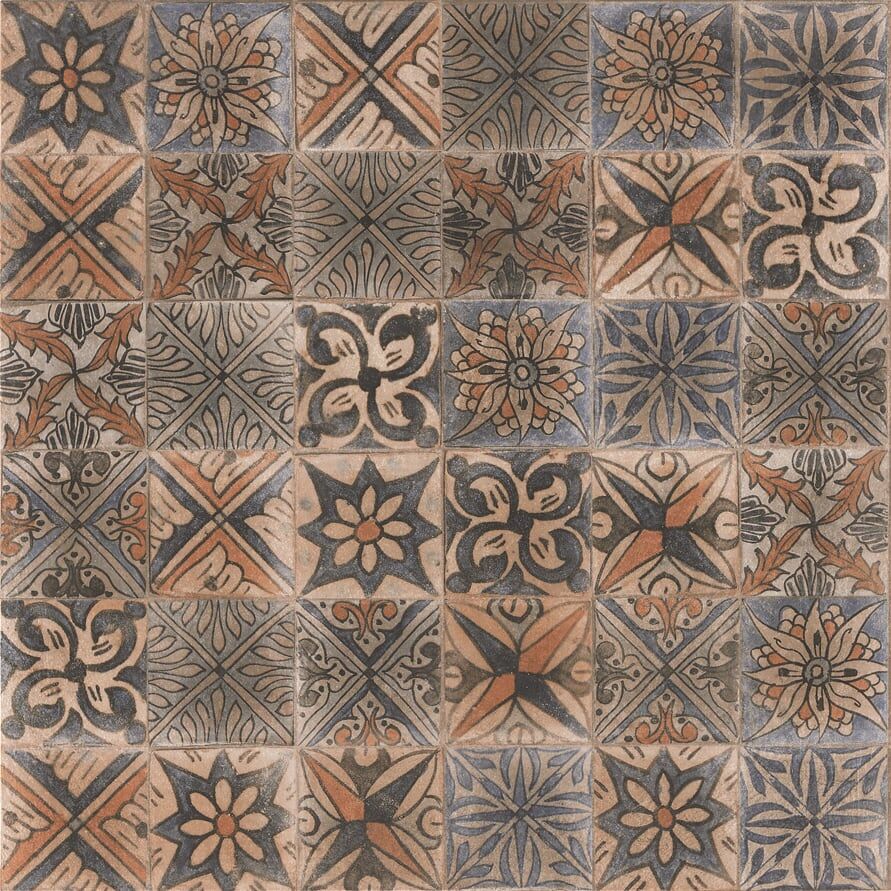 Seranit 60X60 Cotto Dekor Multicolor Mat