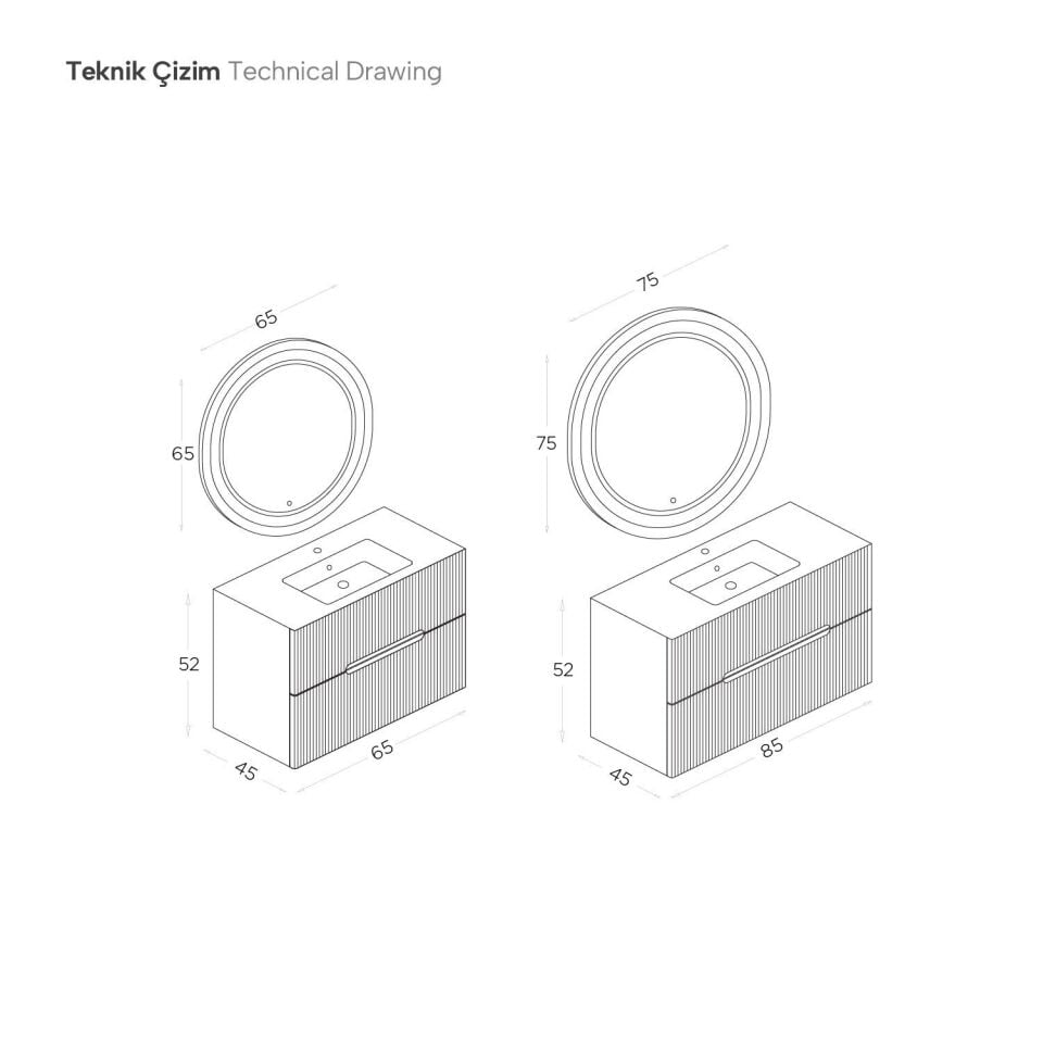 Shower Blue 100 – Banyo Mobilyaları