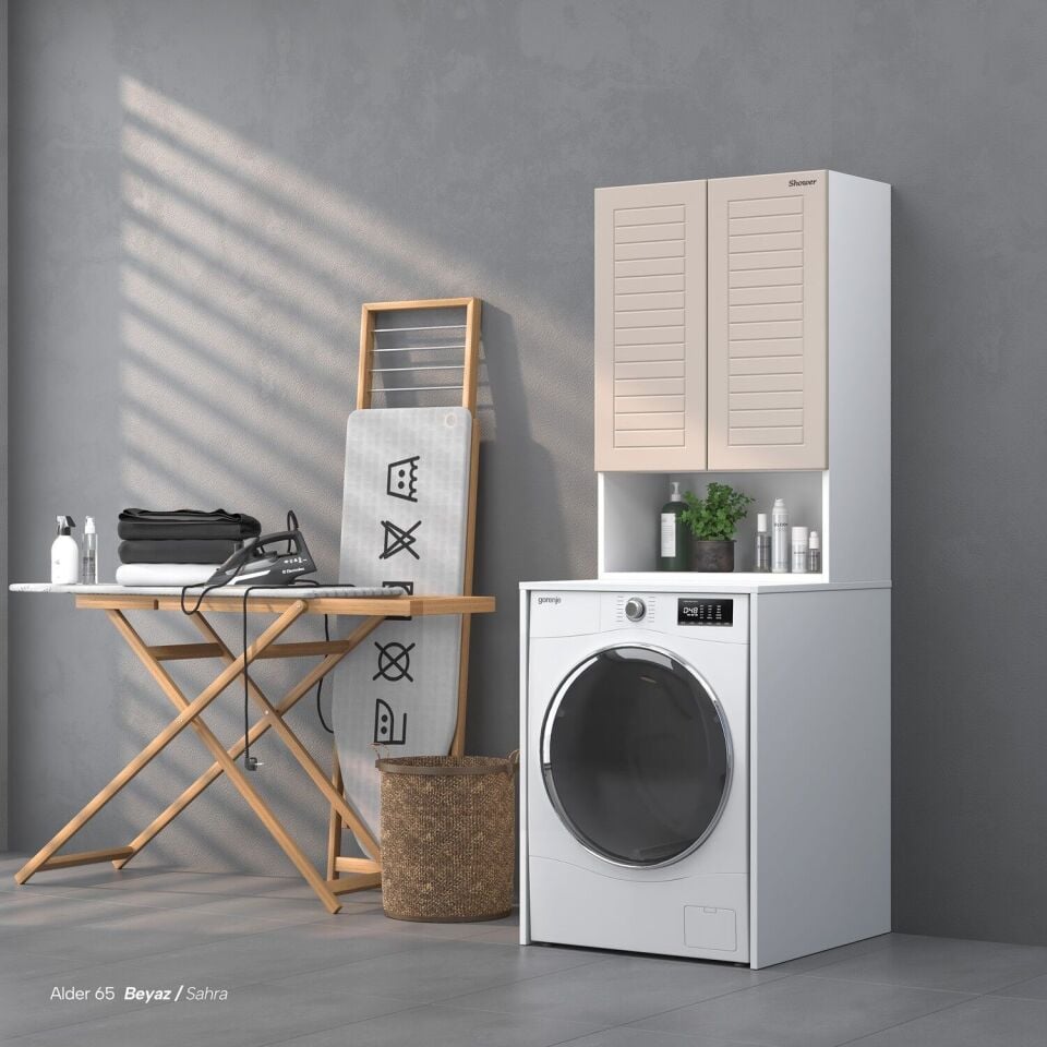 Shower Alder Çamaşır Makinesi Dolabı