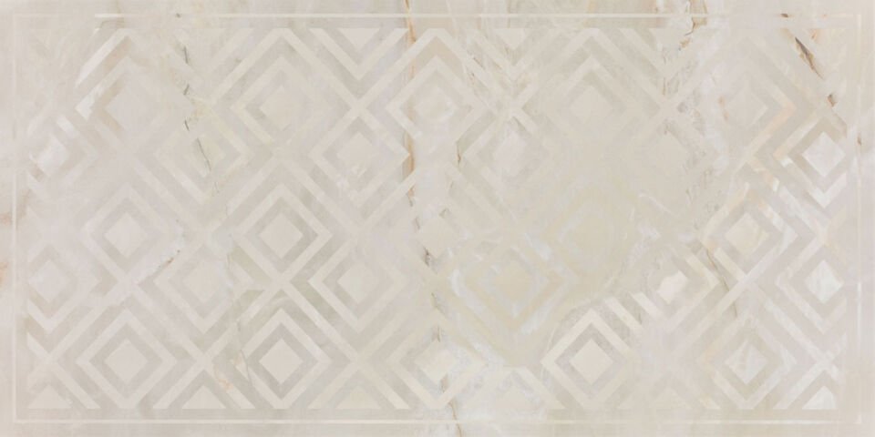 Seranit 60X120 Voltera Frame Bej Dekor Fon Parlak