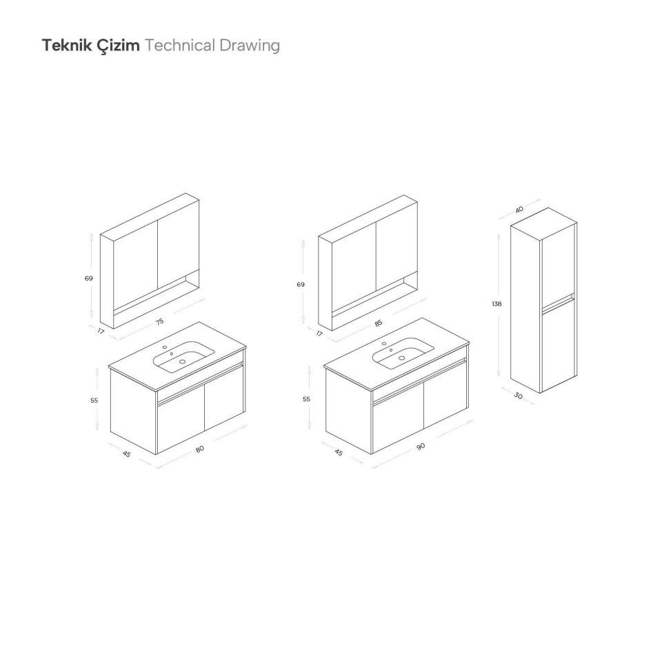 Shower Viva 70 – Banyo Mobilyaları