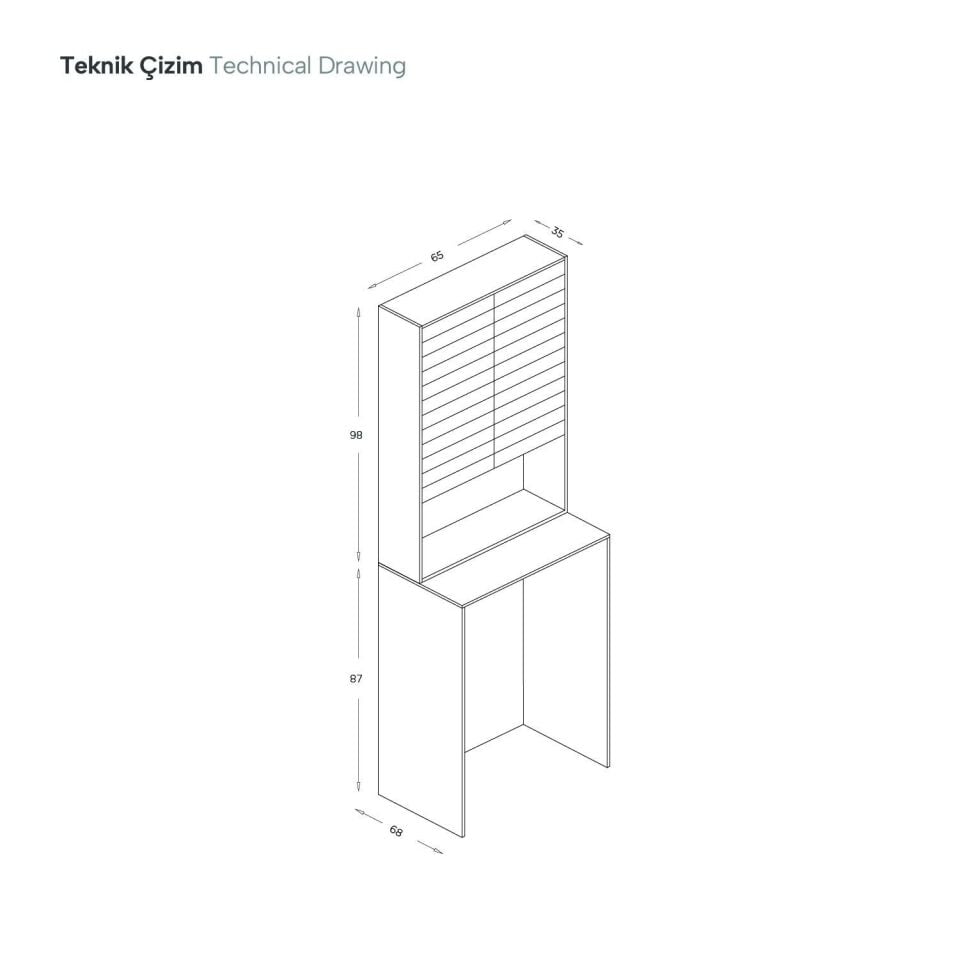 Shower Vesta Camasır Makinesi Dolabı – Banyo Mobilyaları