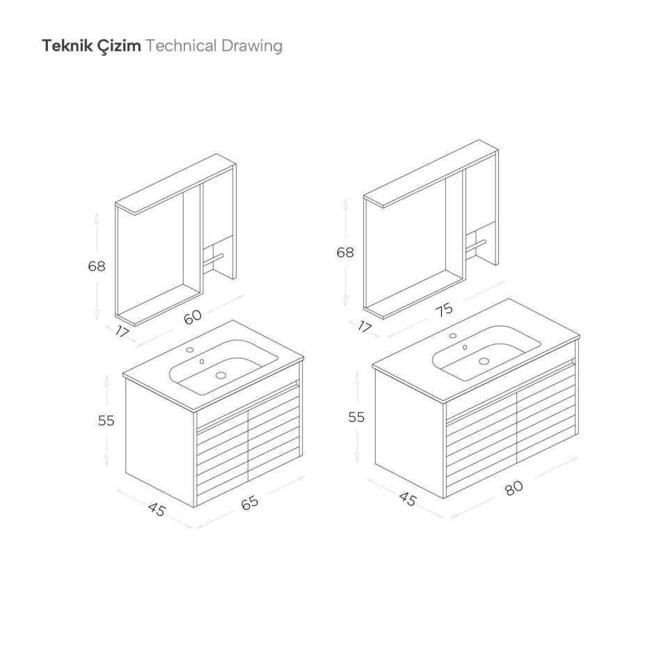 Shower Vesta 65 – Banyo Mobilyaları