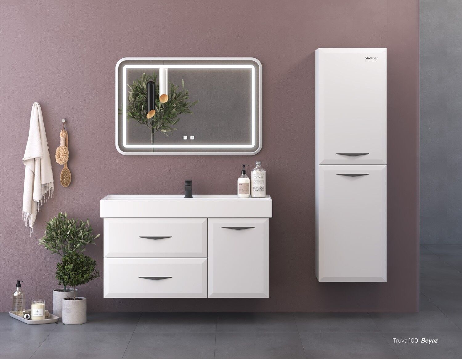 Shower Truva 80 – Banyo Mobilyaları